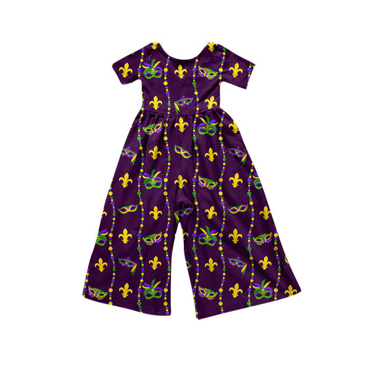 Toddle girls Mardi Gras jumpsuit preorder