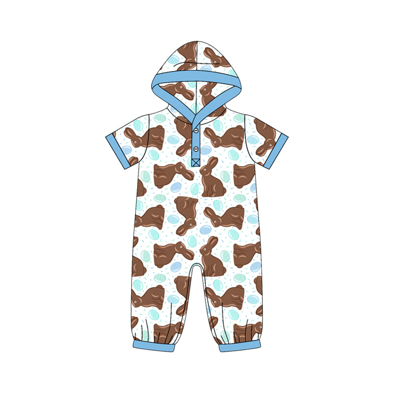 Easter bunny print toddle baby short sleeve romper preorder