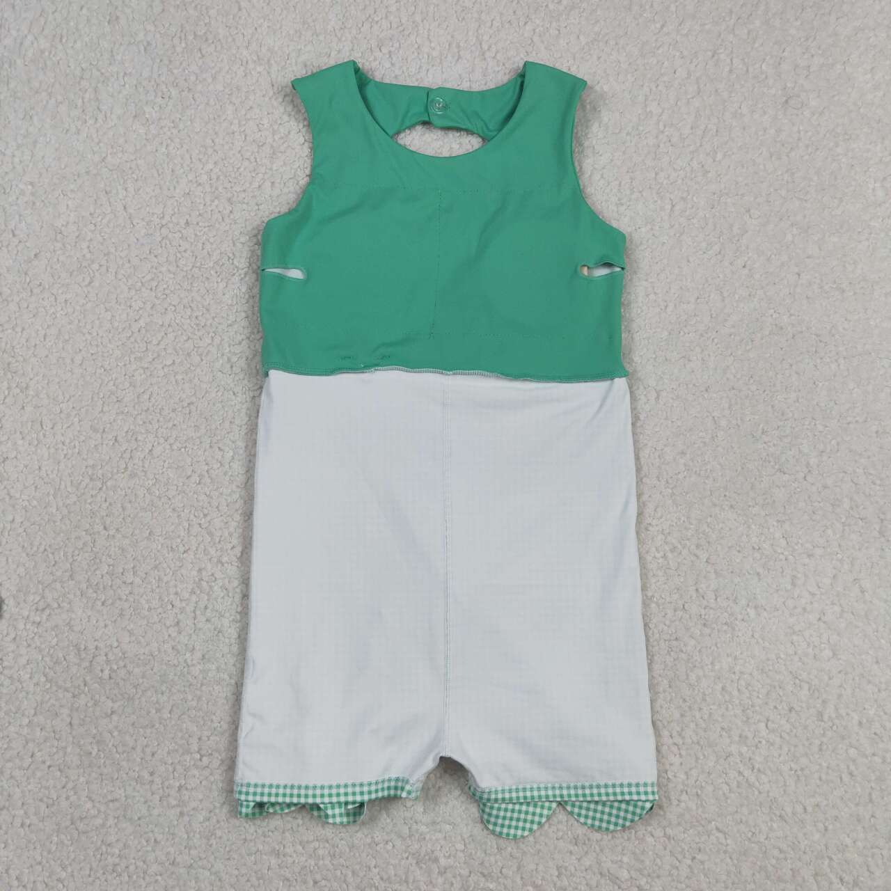 Green color baby girls yoga dress