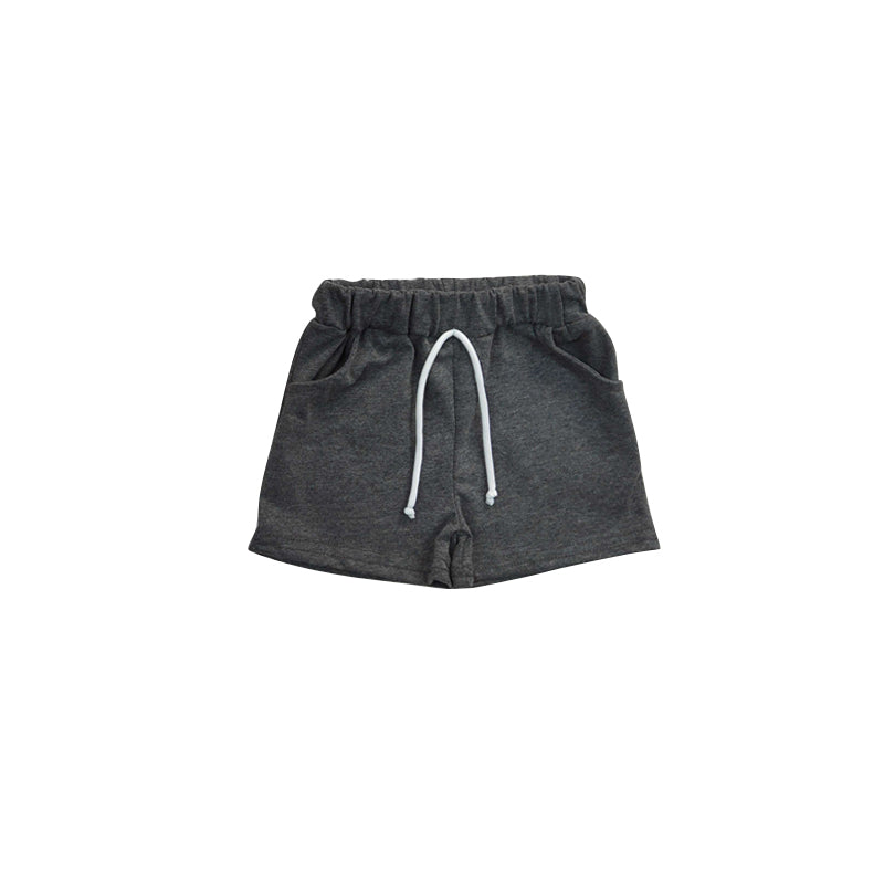 baby girls dark grey cotton shorts preorder