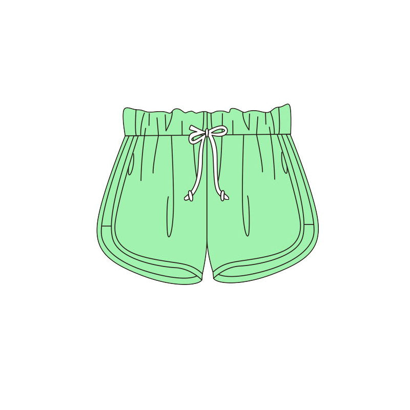 green string cord cotton shorts preorder