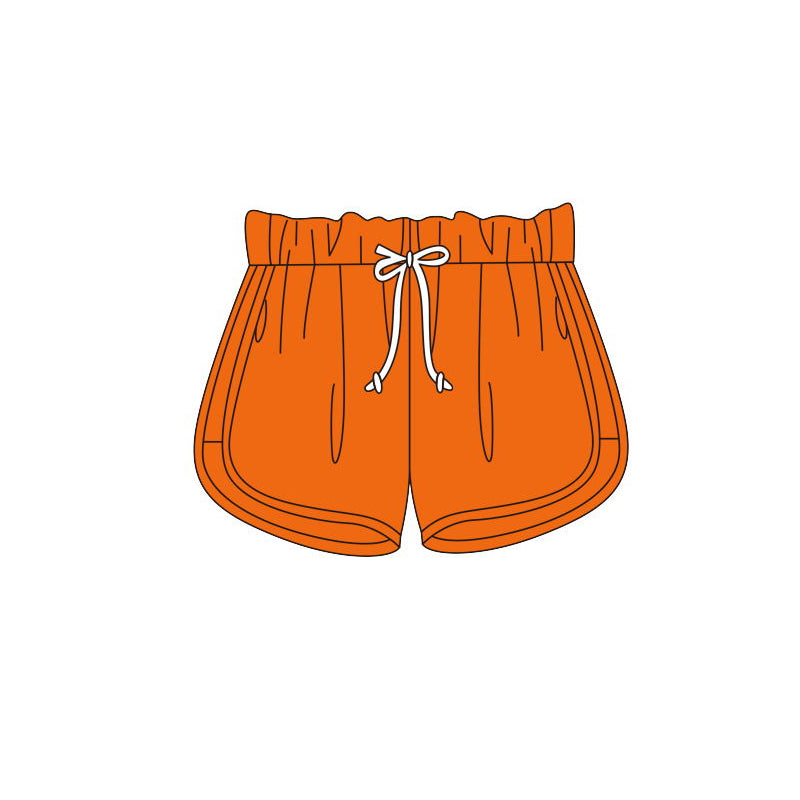 orange string cord cotton shorts preorder