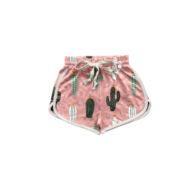 western pink cactus cowgirl shorts preorder