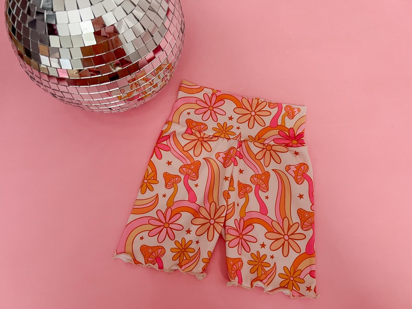 toddle baby girls mushroom summer shorts preorder