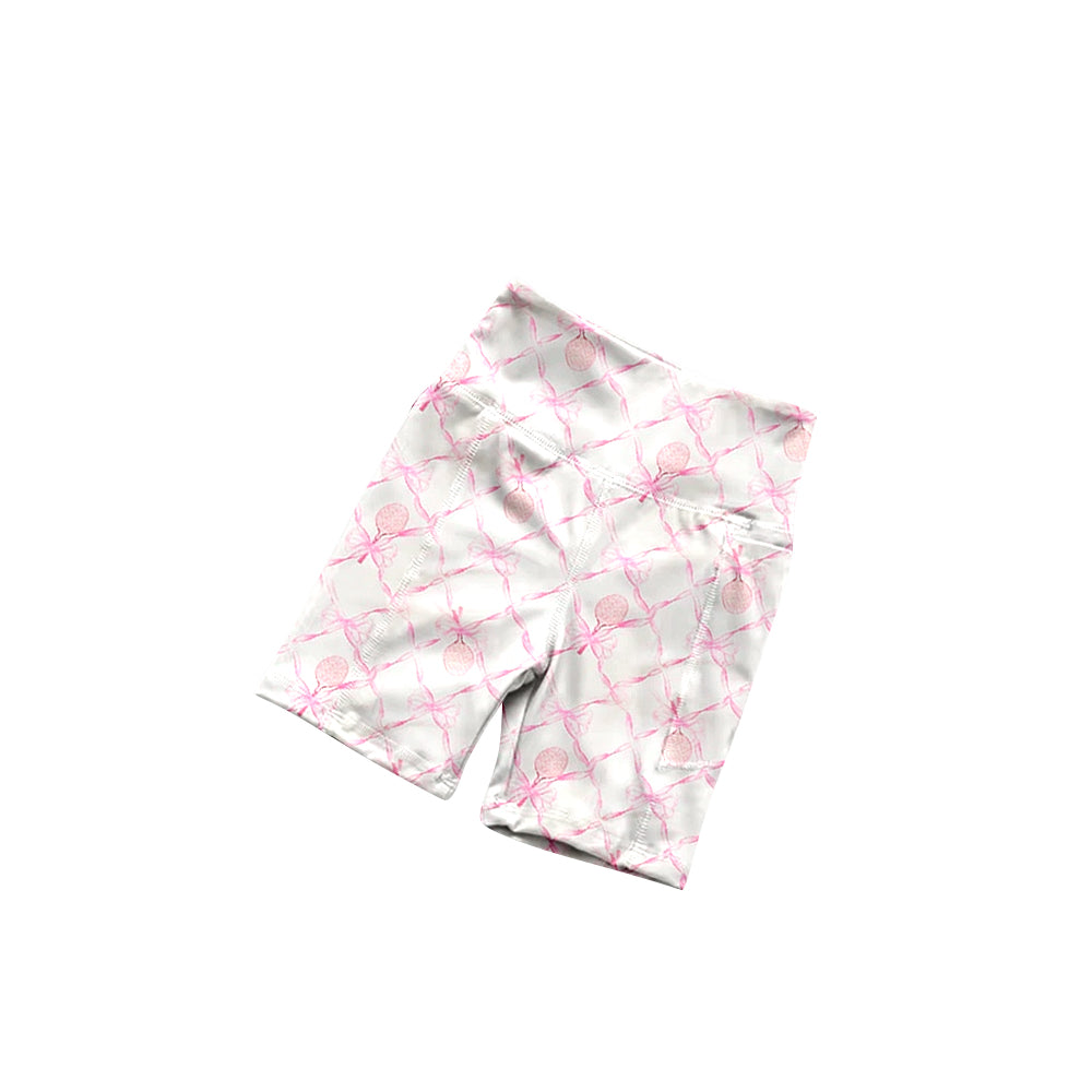 baby girl pink bow teenis summer shorts preorder