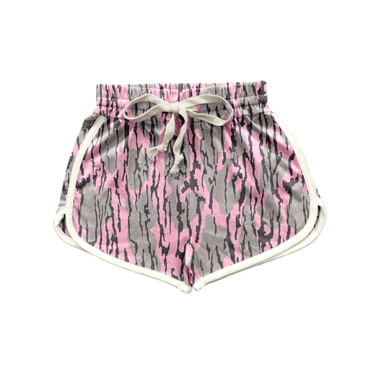 Adult women pink camo summer shorts preorder