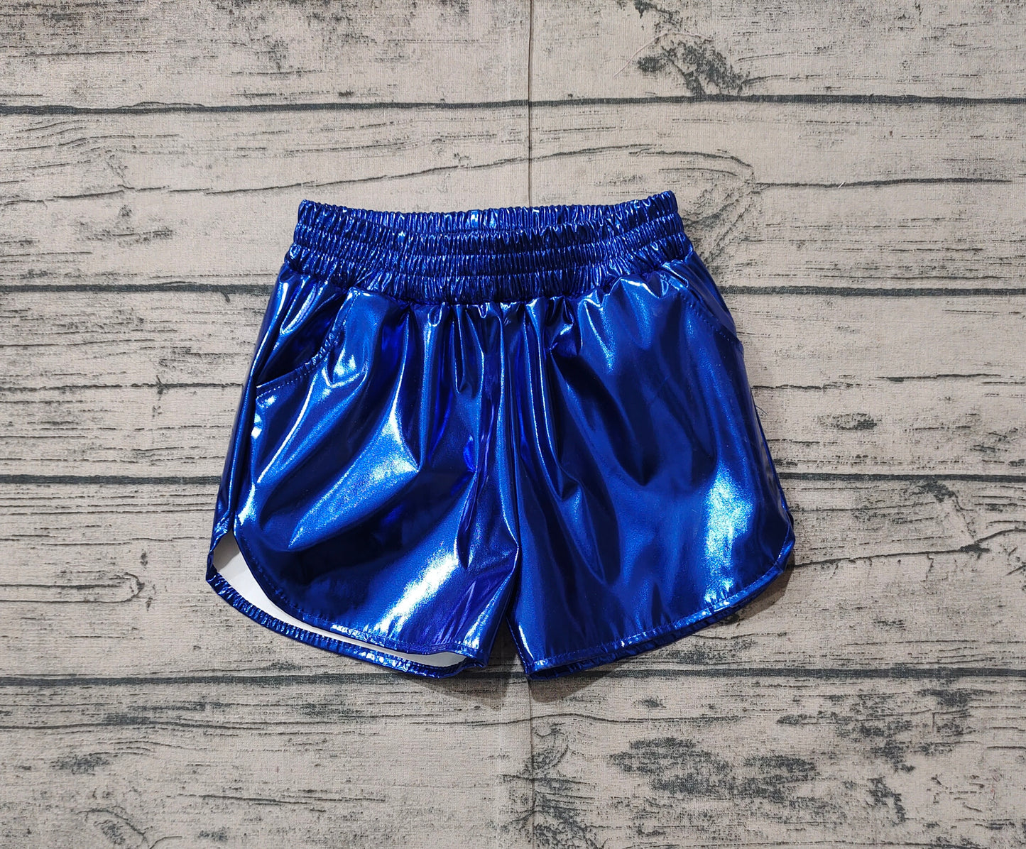 toddle girls dark blue p-leather summer shorts preorder