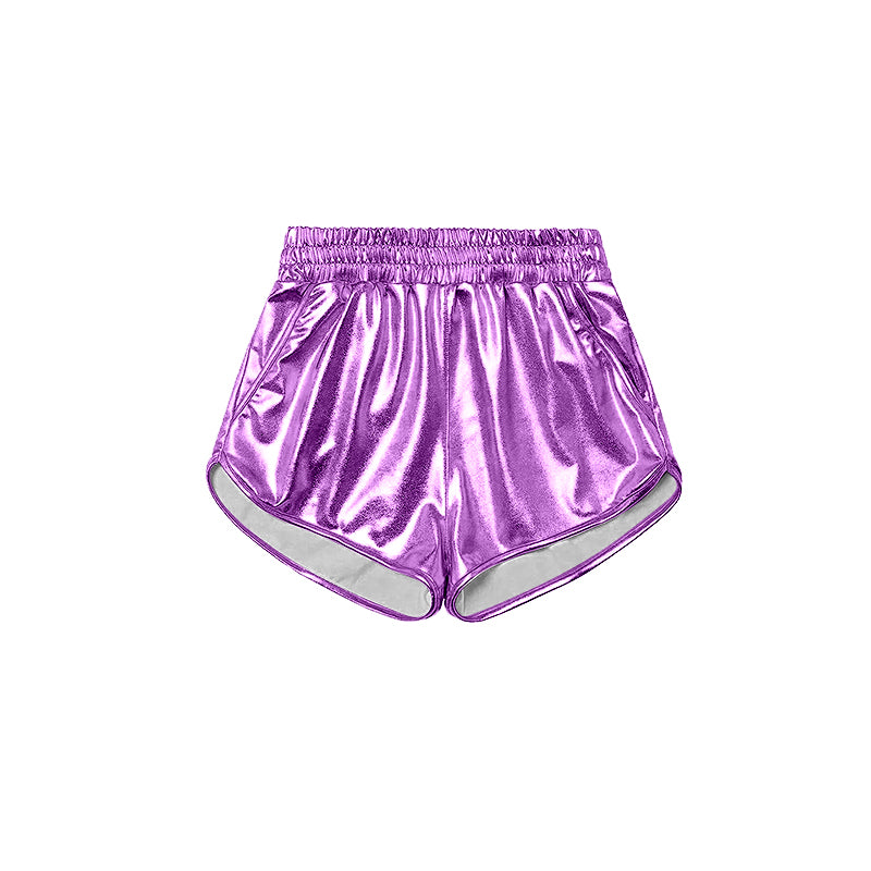 toddle girls lavender p-leather summer shorts preorder