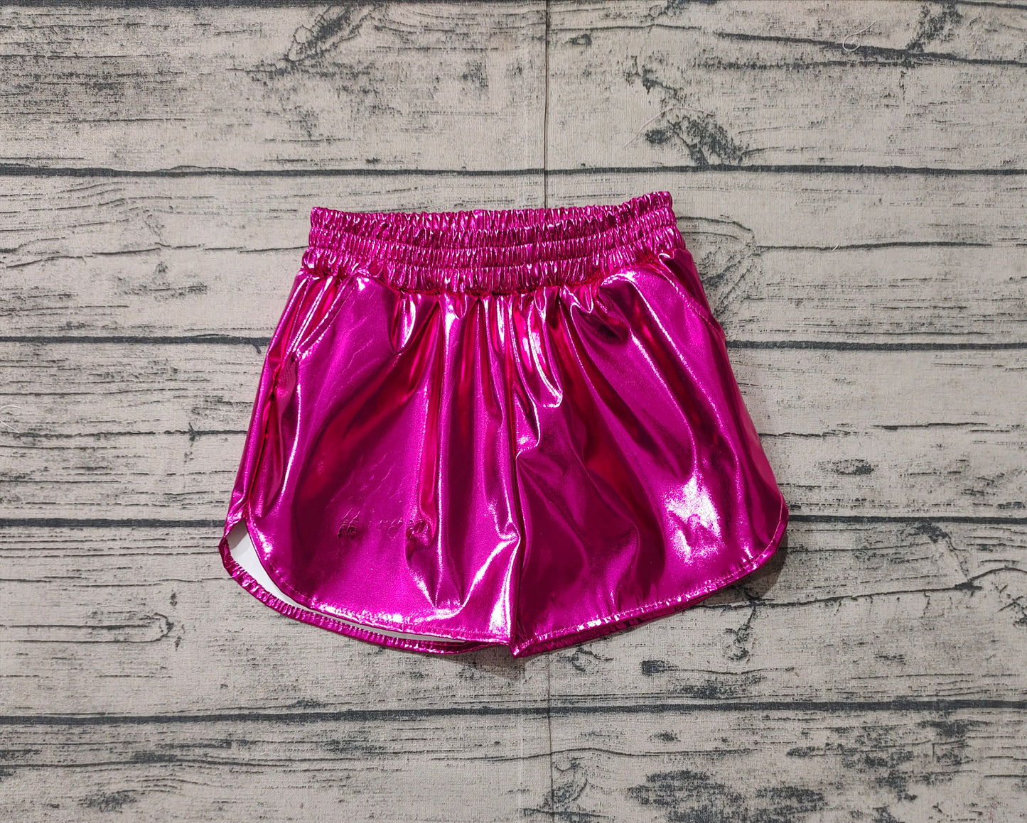 toddle girls hot pink p-leather summer shorts preorder