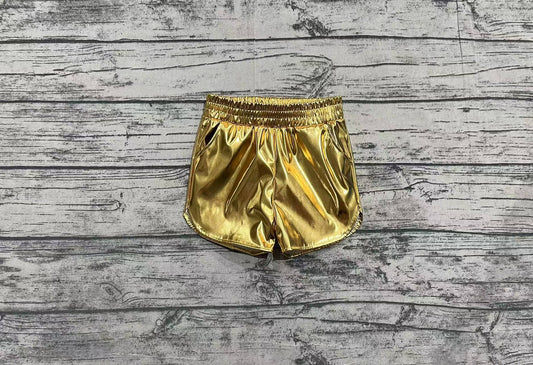 toddle girls golden p-leather summer shorts preorder