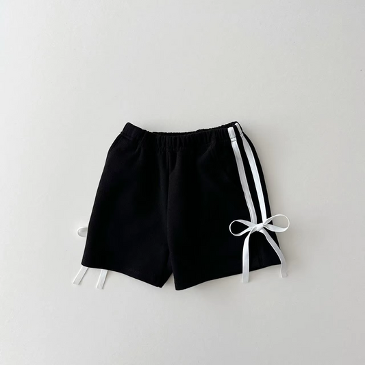 baby girl black summer shorts preorder