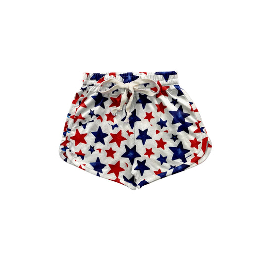 baby boy July 4th red blue star summer shorts preorder
