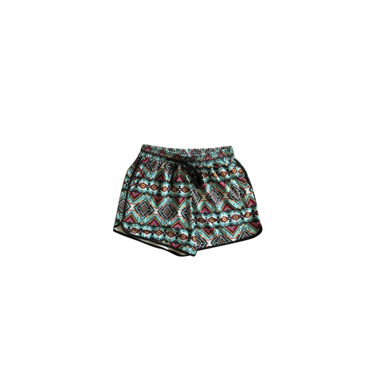 Western aztec kids summer shorts preorder
