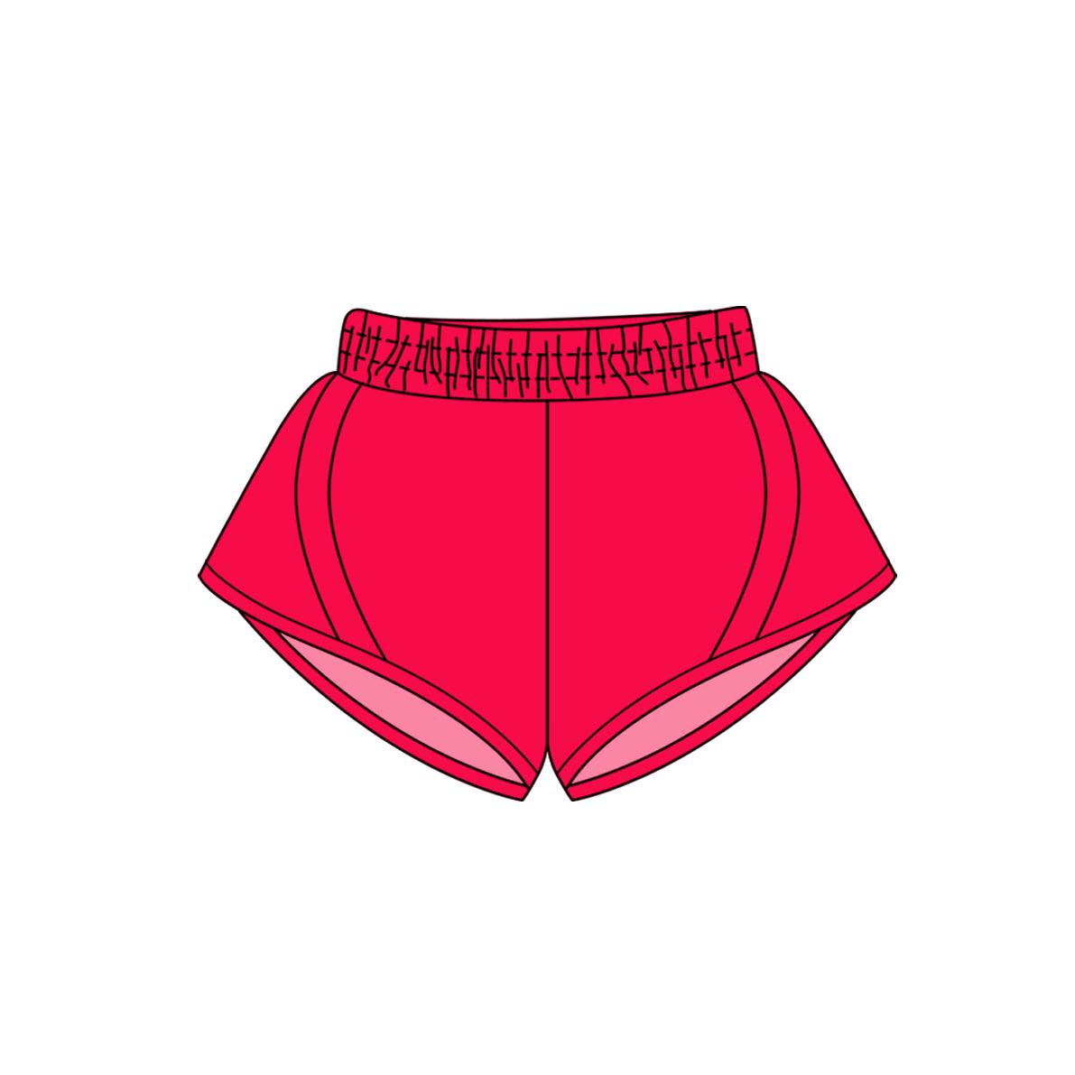 Kids summer red yoga shorts preorder