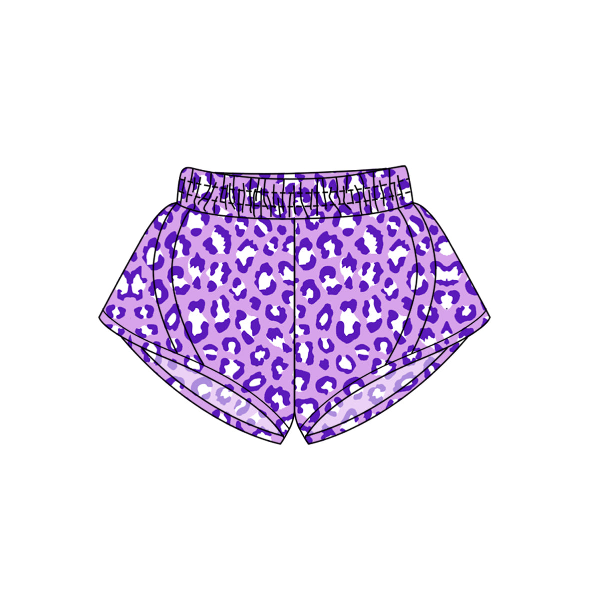 Kids summer yoga leopard shorts preorder