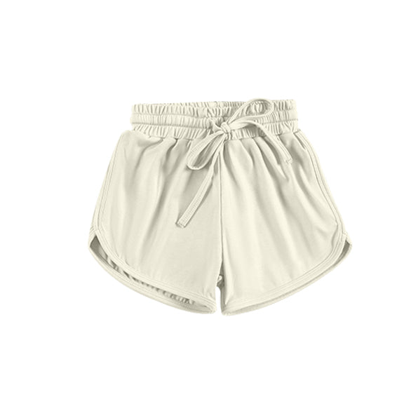 Kids summer cream yoga shorts preorder