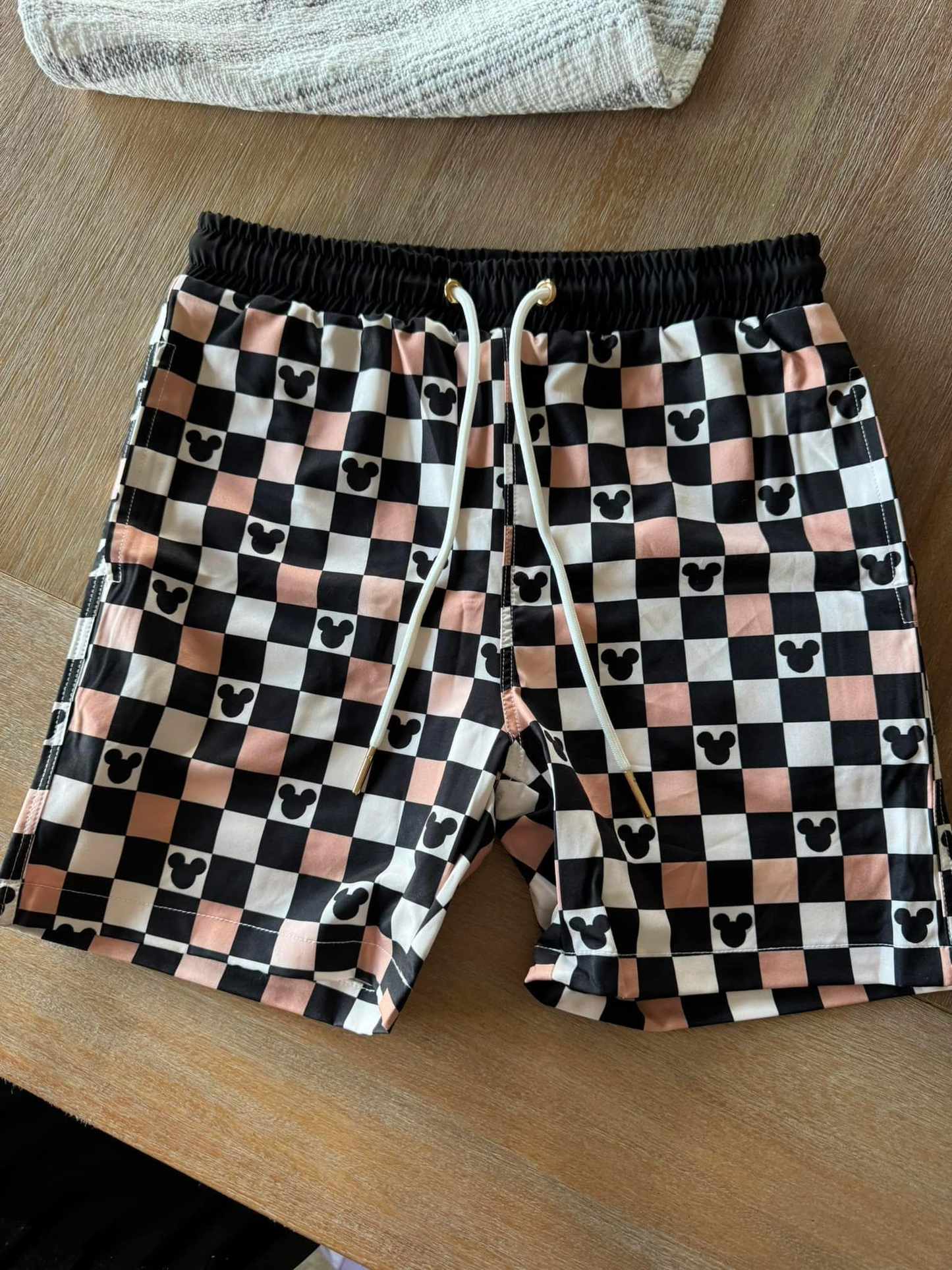 Toddle baby girls cartoon checkered summer shorts preorder