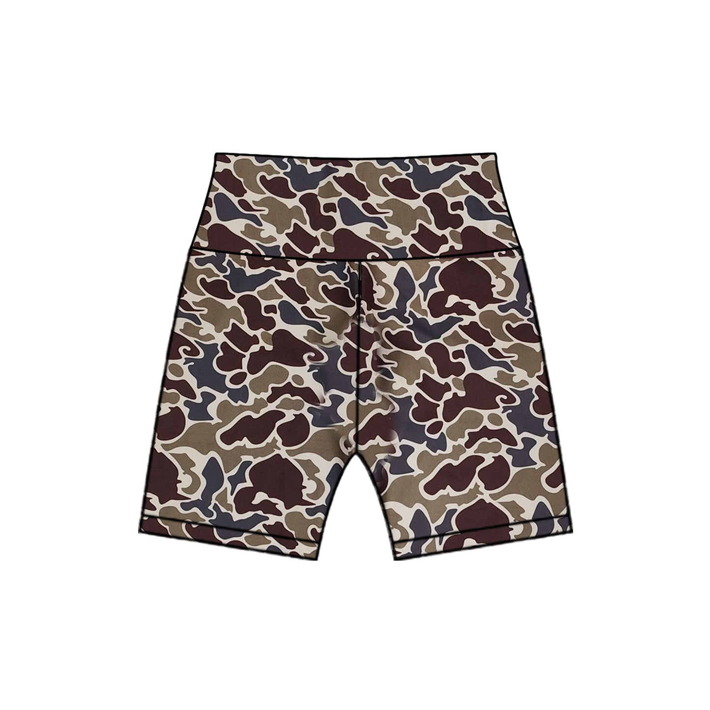 Toddle baby girls dark brown camo summer biking shorts preorder