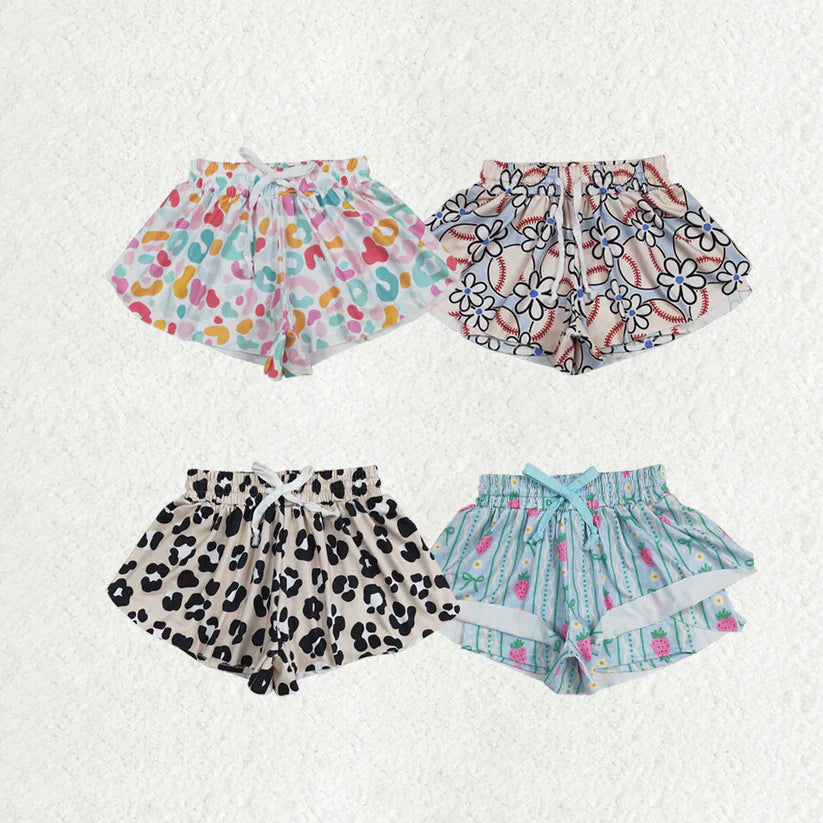 Toddle baby girls baseball shorts