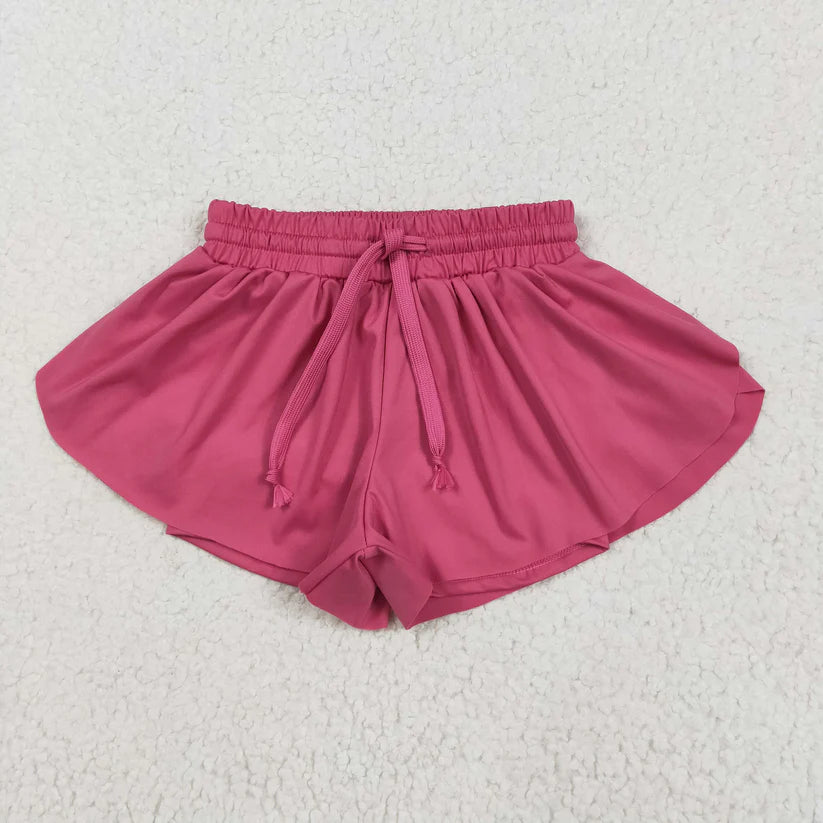Toddle baby girls purple yoga active wear skirt shorts