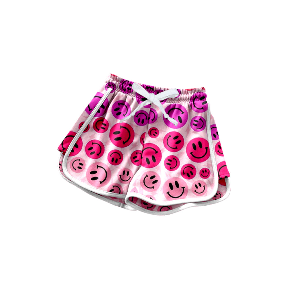 Smile face baby girl summer shorts preorder