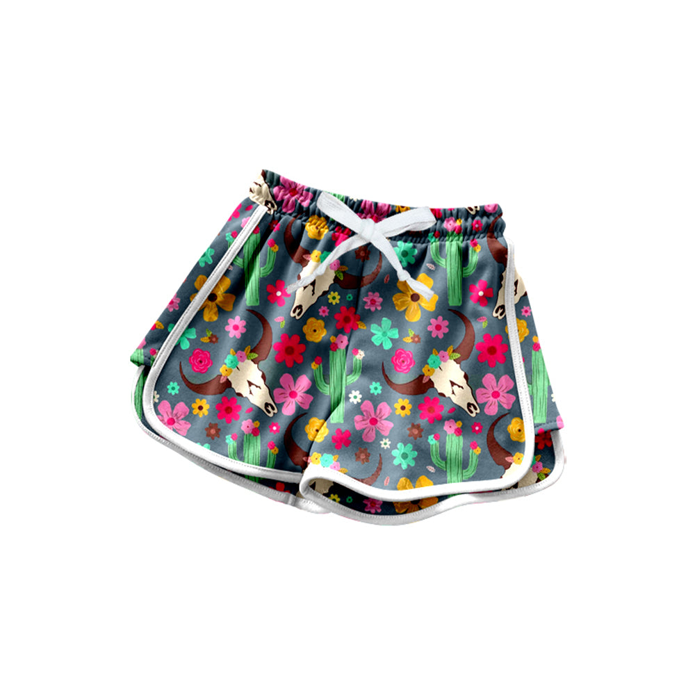 Toddle baby girls western cactus active wear shorts preorder