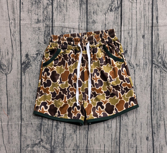baby boy duck camo summer shorts preorder