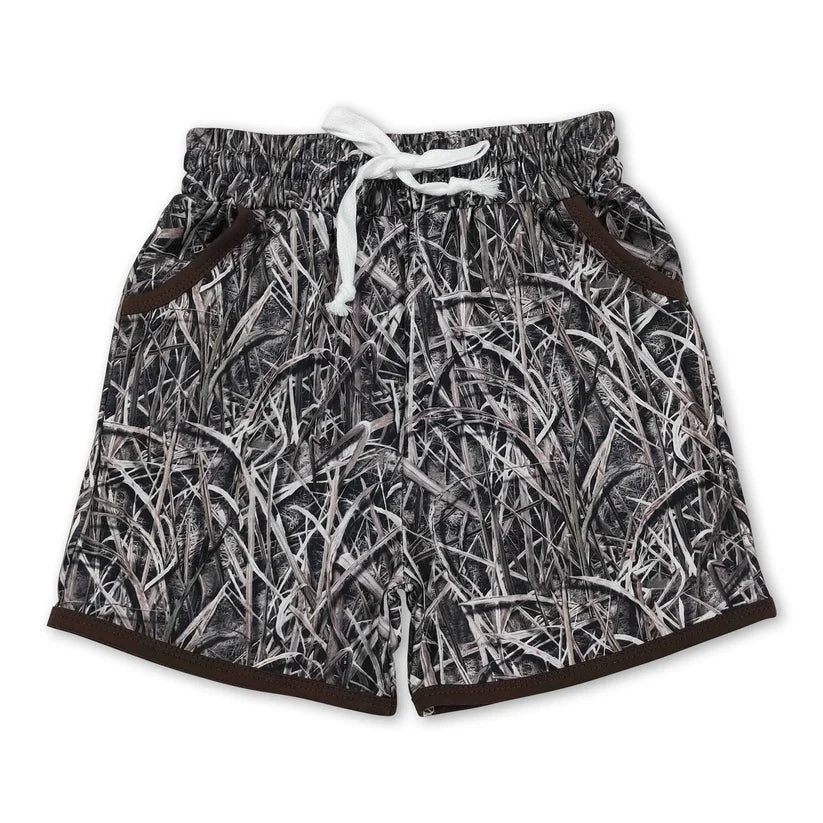 baby boy duck camo summer shorts