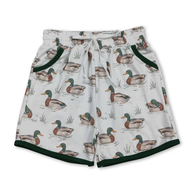 baby boy duck camo summer shorts