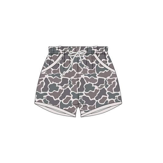 baby boy dark grey camo summer shorts preorder