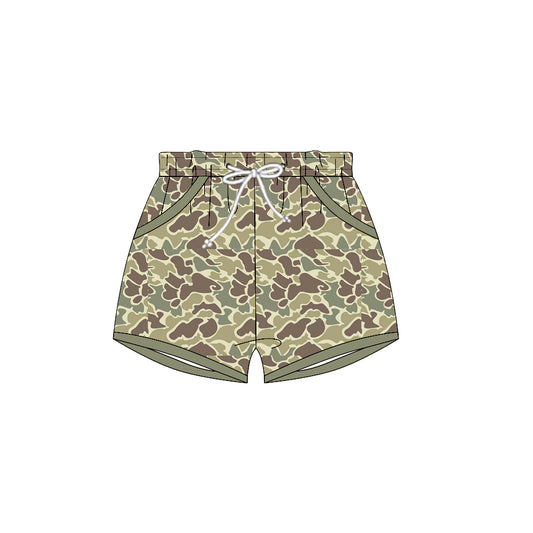 baby boy green camo summer shorts preorder