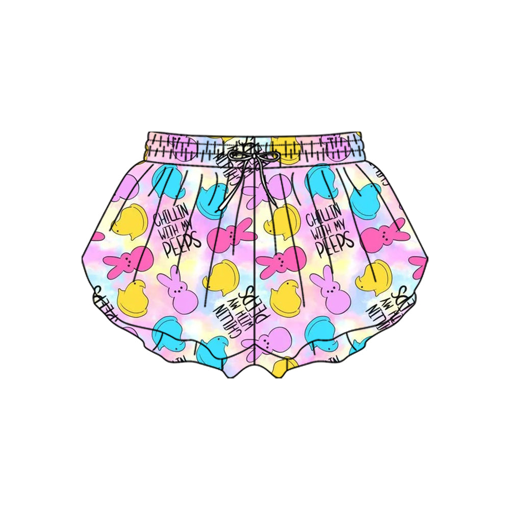 Toddle baby Easter bunny eggs yoga shorts preorder