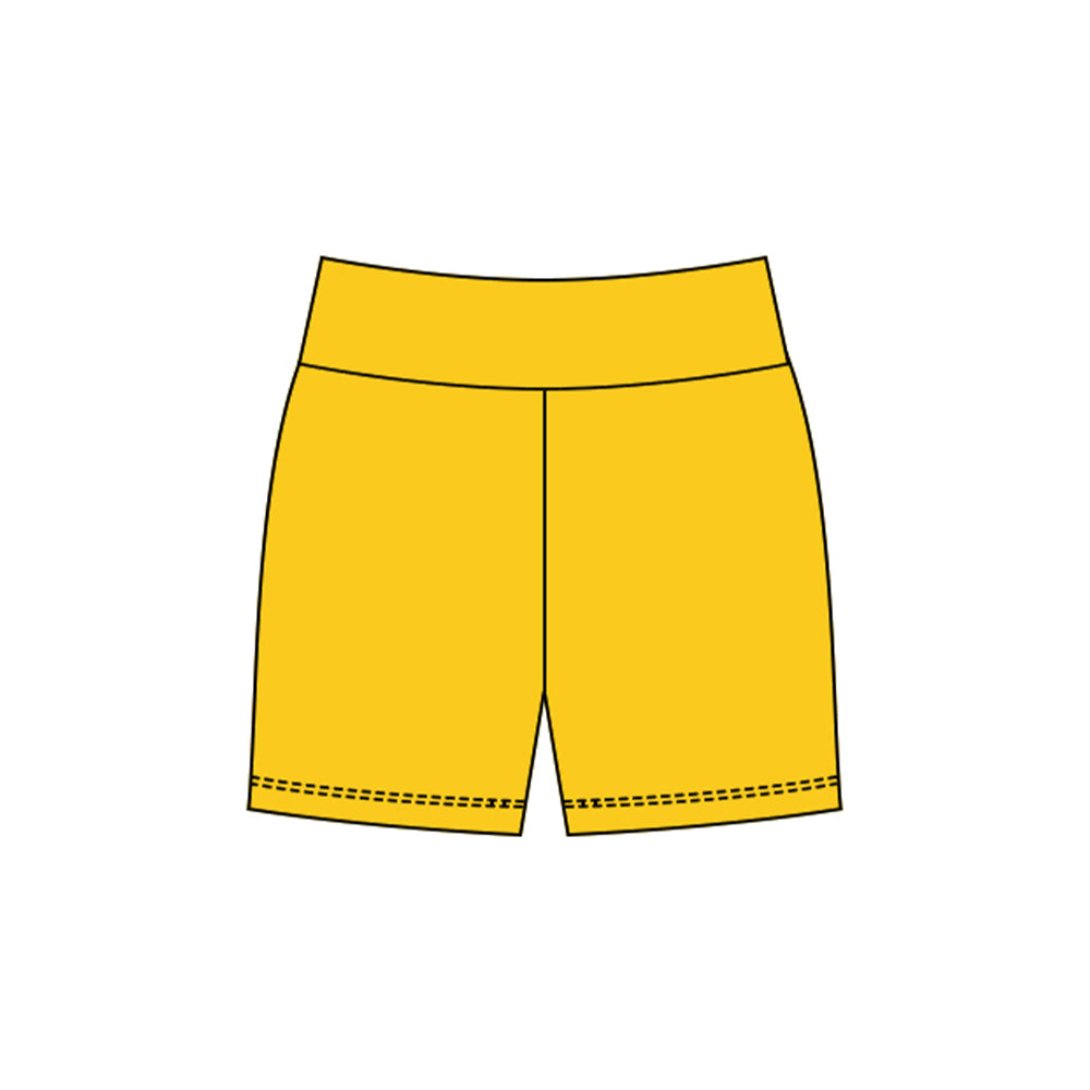 Toddle baby girls yellow yoga shorts preorder