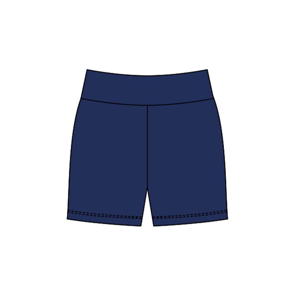 Toddle baby girls navy yoga shorts preorder