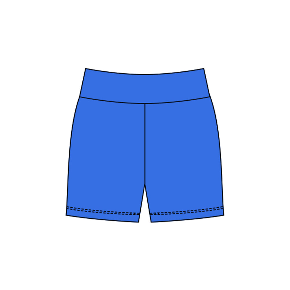 Toddle baby girls blue yoga shorts preorder