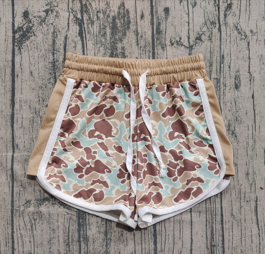 Toddle baby boy light khaki camo summer shorts preorder