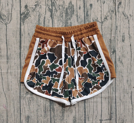Toddle baby boy dark green camo summer shorts preorder