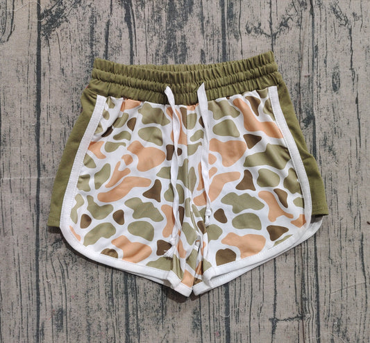 Toddle baby boy light green camo summer shorts preorder