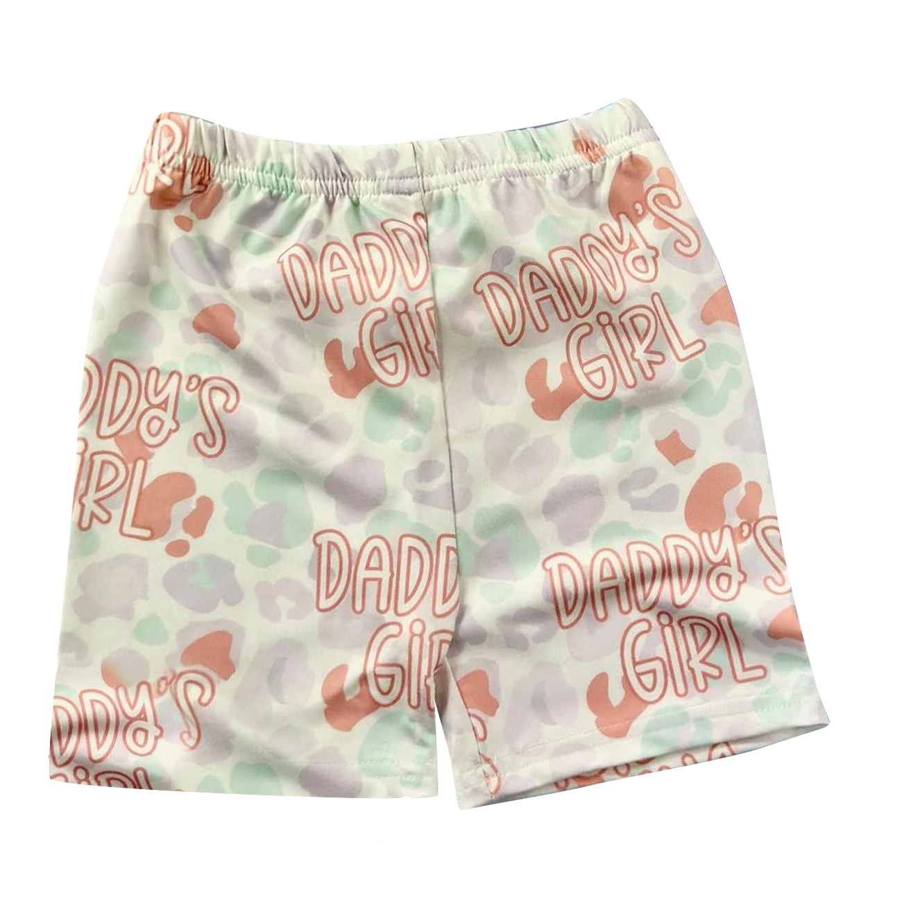 Toddle baby daddys girl camo print biking shorts preorder