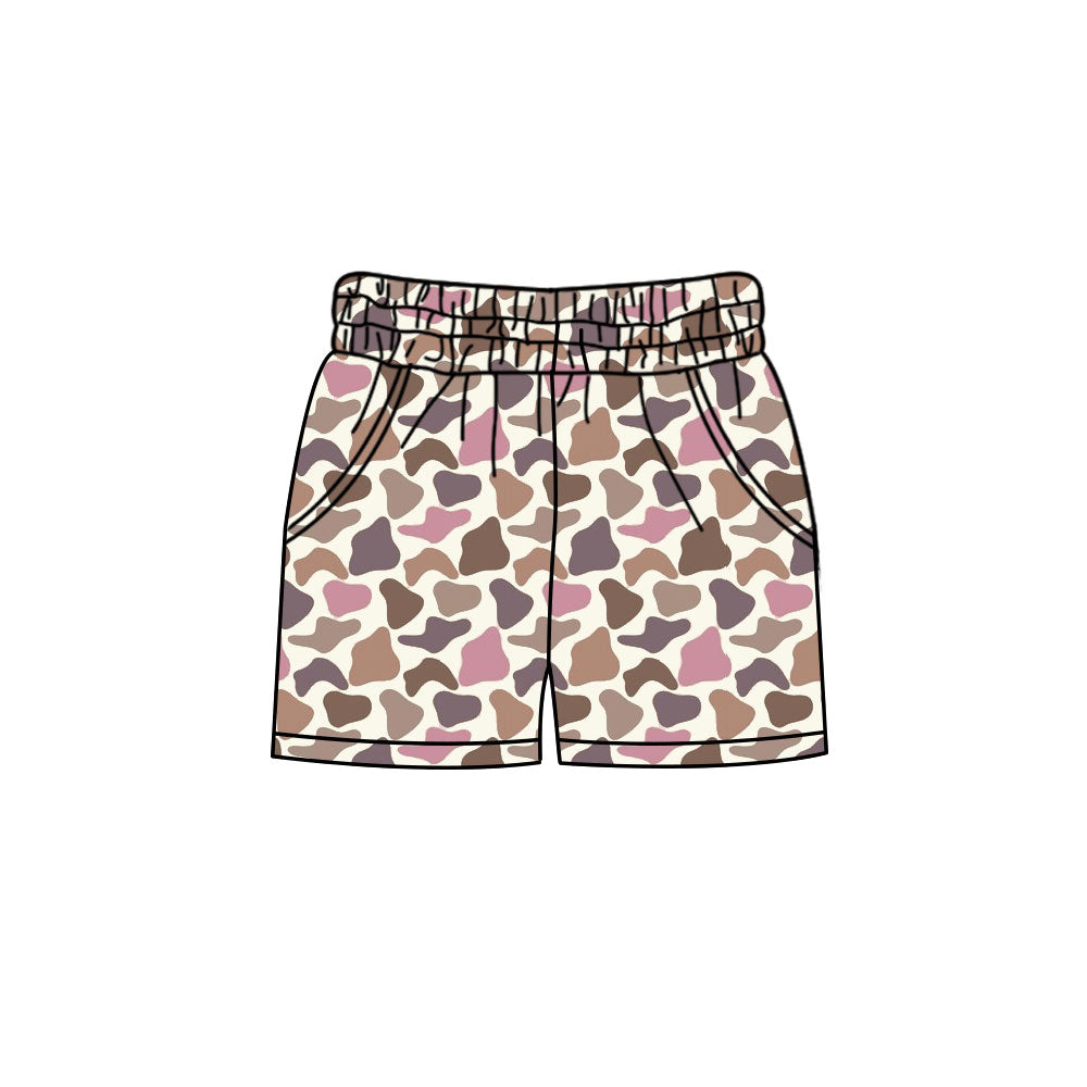 Adult women brown pink summer shorts preorder
