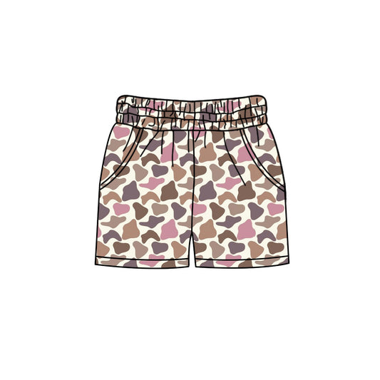 Adult women brown pink summer shorts preorder