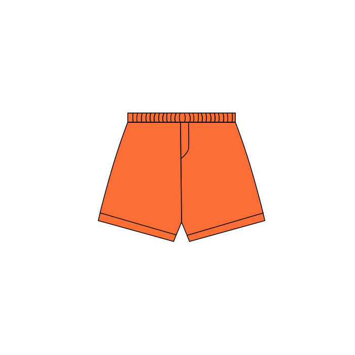 Toddle baby girls orange yoga shorts preorder