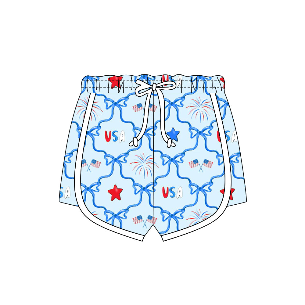 American girls kids July 4th shorts preorder