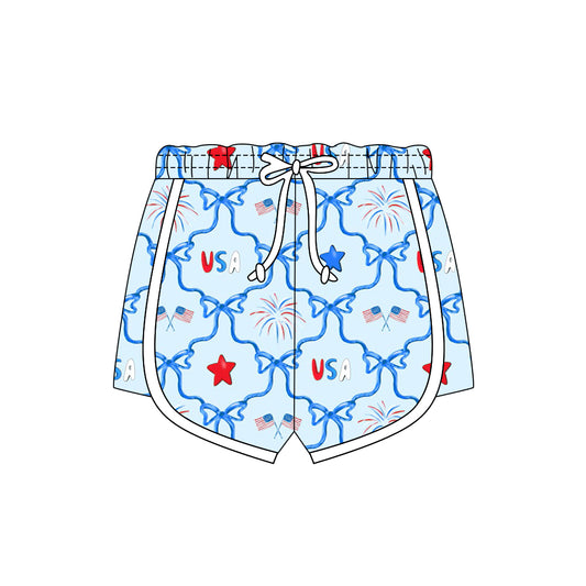 American girls kids July 4th shorts preorder