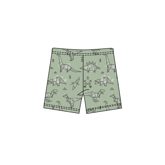 Dinosaur design kids summer shorts preorder