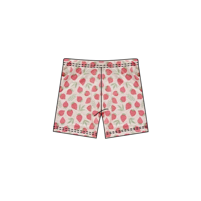 Kids summer strawberry shorts preorder