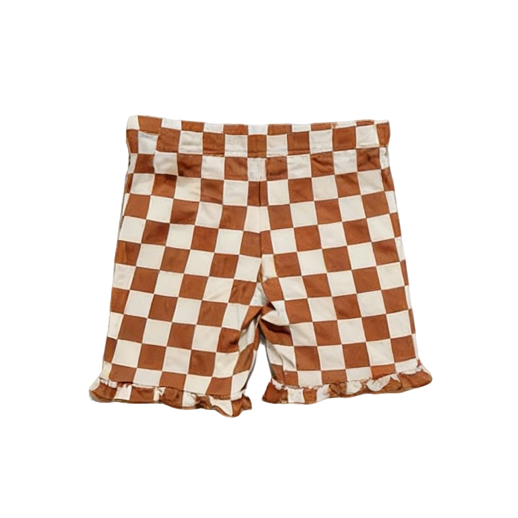 Kids summer khaki plaid shorts preorder