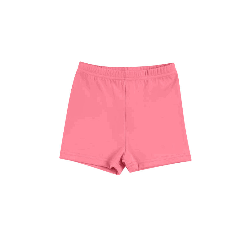 Toddle baby girls coral summer yoga shorts preorder