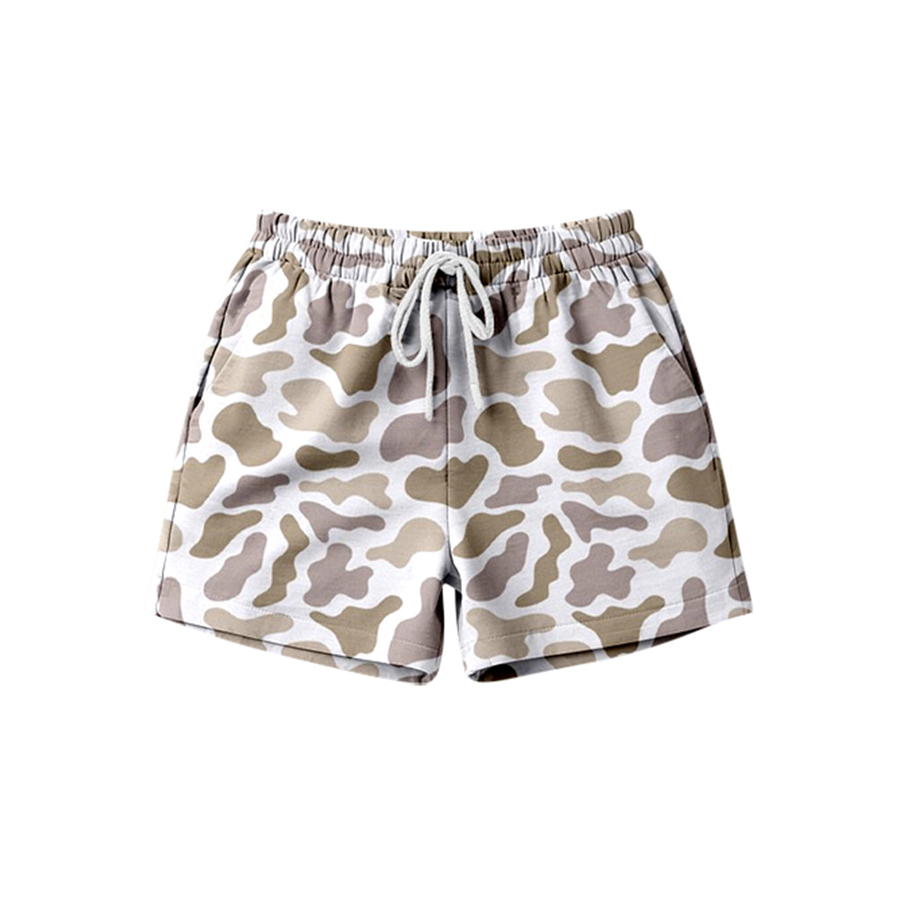 Adult women khaki camo print summer shorts preorder