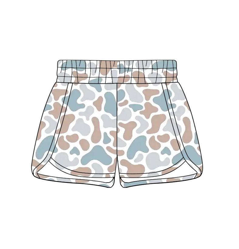 Adult khaki blue camo summer shorts preorder